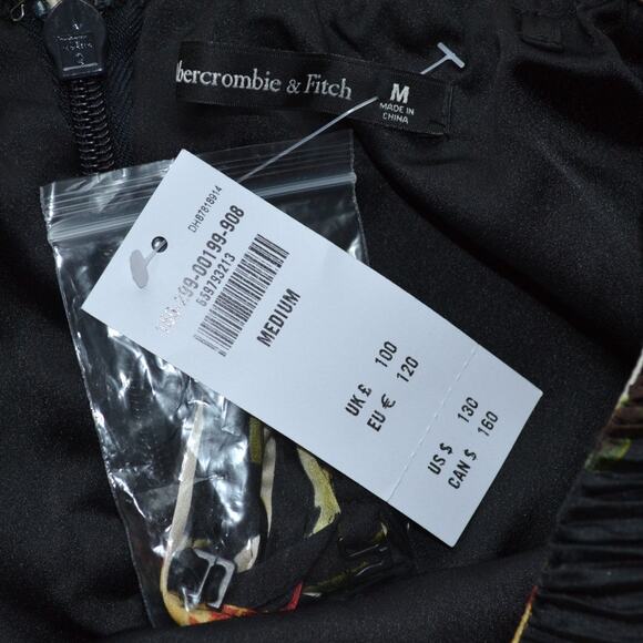 NWT Abercrombie Strapless Midi Dress Floral Size Medium - Picture 4 of 5